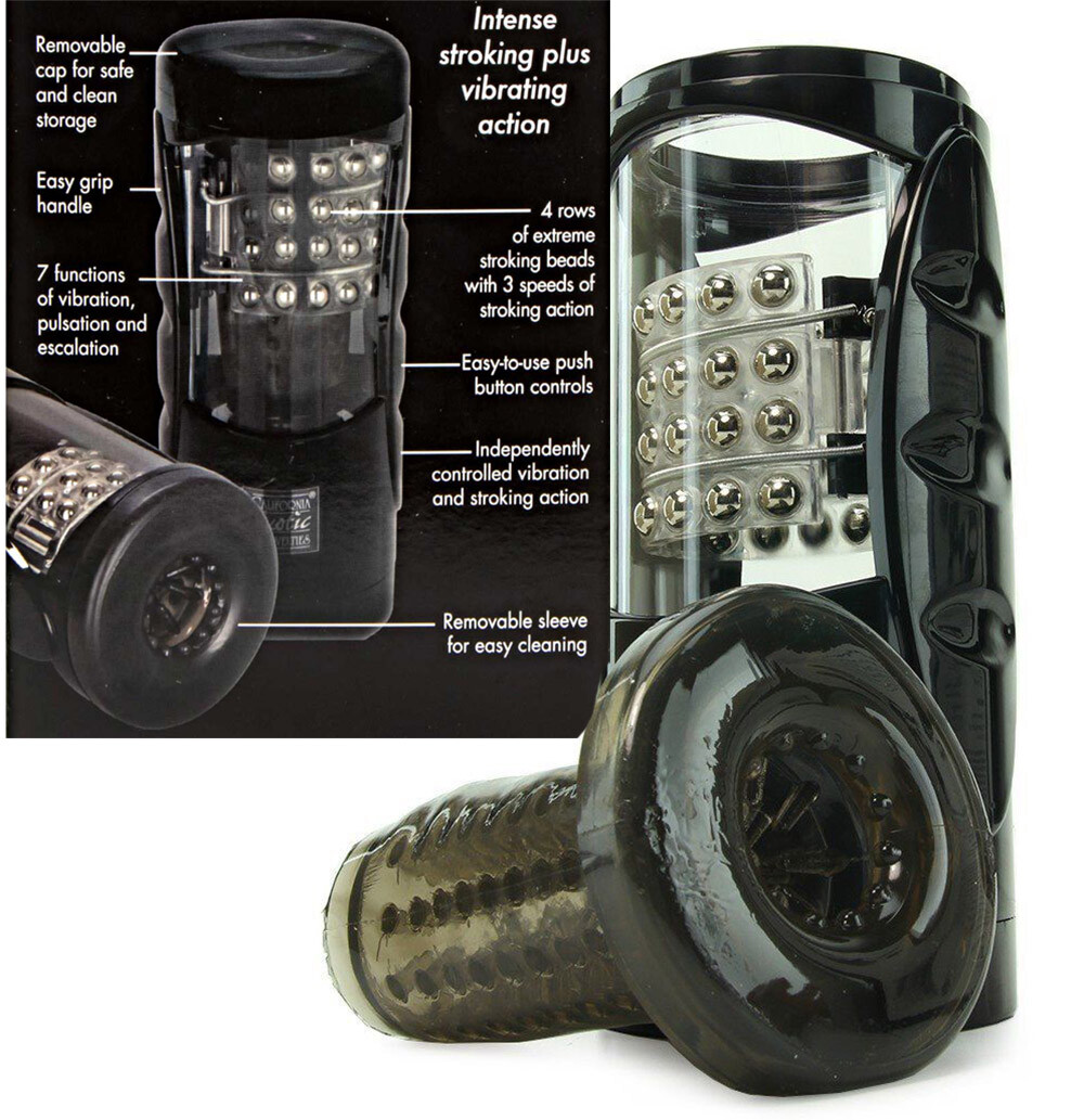 Vibrating Mastrubator Cup Multi-Function Stroker Automatic Male Blowjob Sex Toy