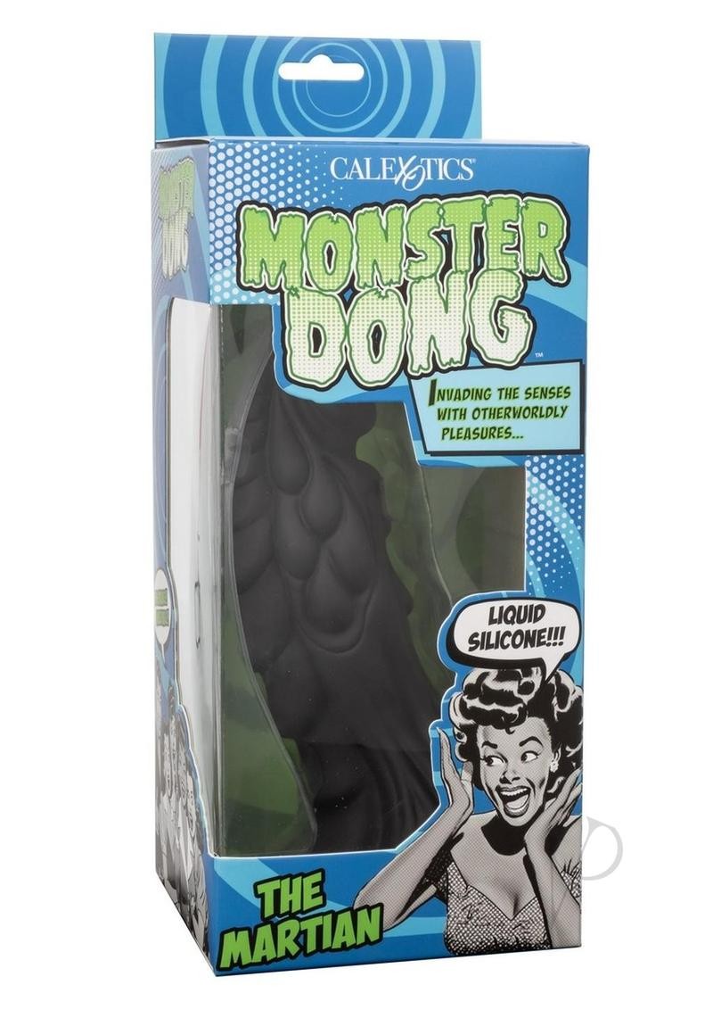 Monster Dong The Martian Silicone Dildo 7.75in – Black