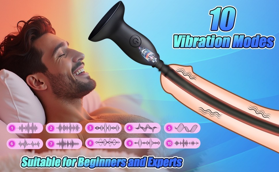 Silicone Urethral Vibrator Men Penis Plug Electric Prostate Massager Sex Toys US