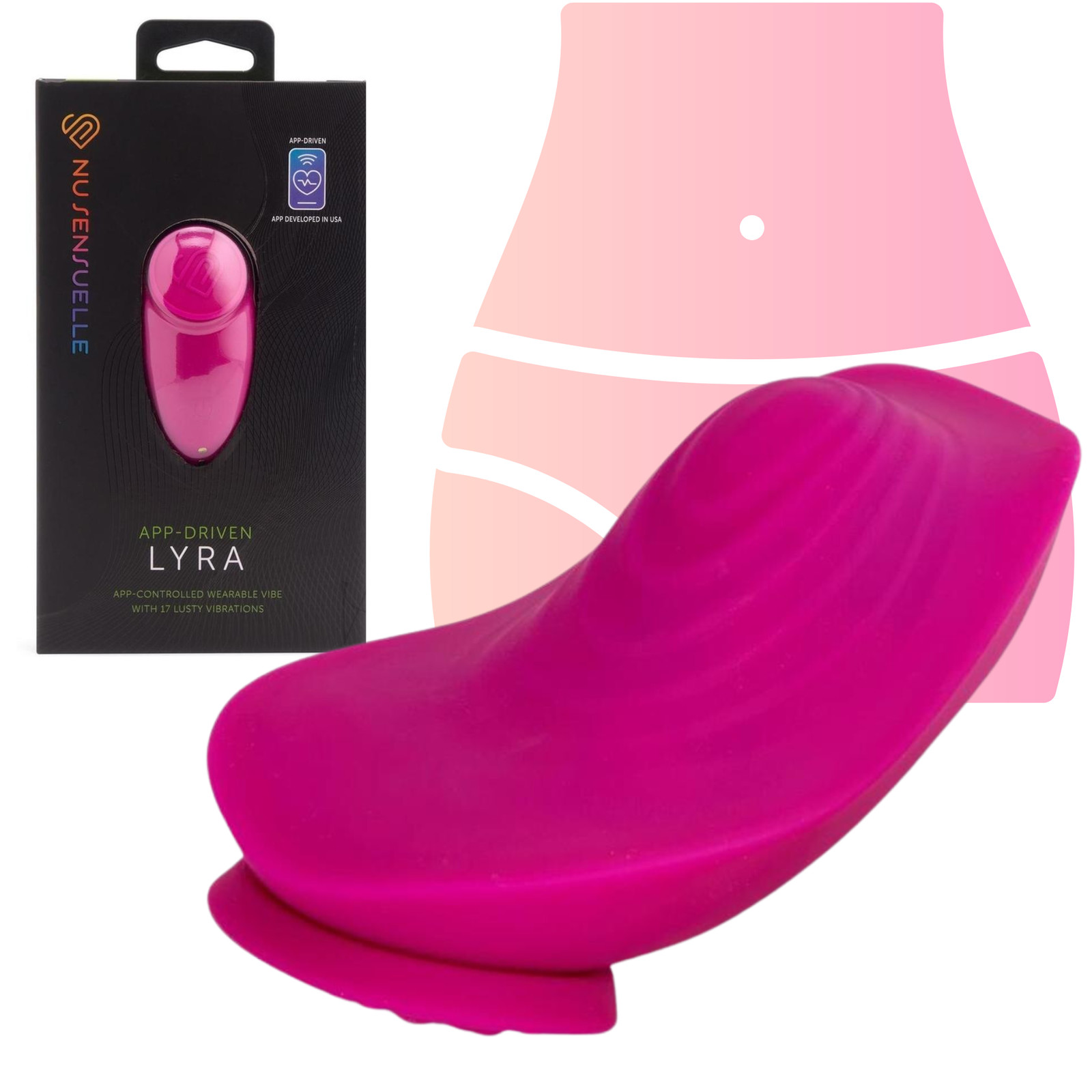 App Controlled Wearable Vibrating Panty Multi speed Pulsating Vibrator for Women