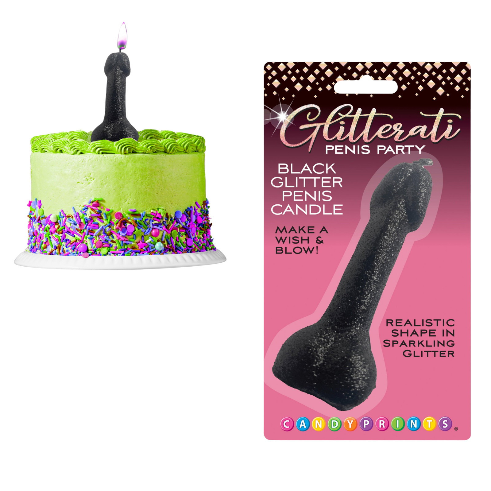 Pecker Shaped Long Lasting Party Candle Naughty Playful Hilarious Erotic Theme