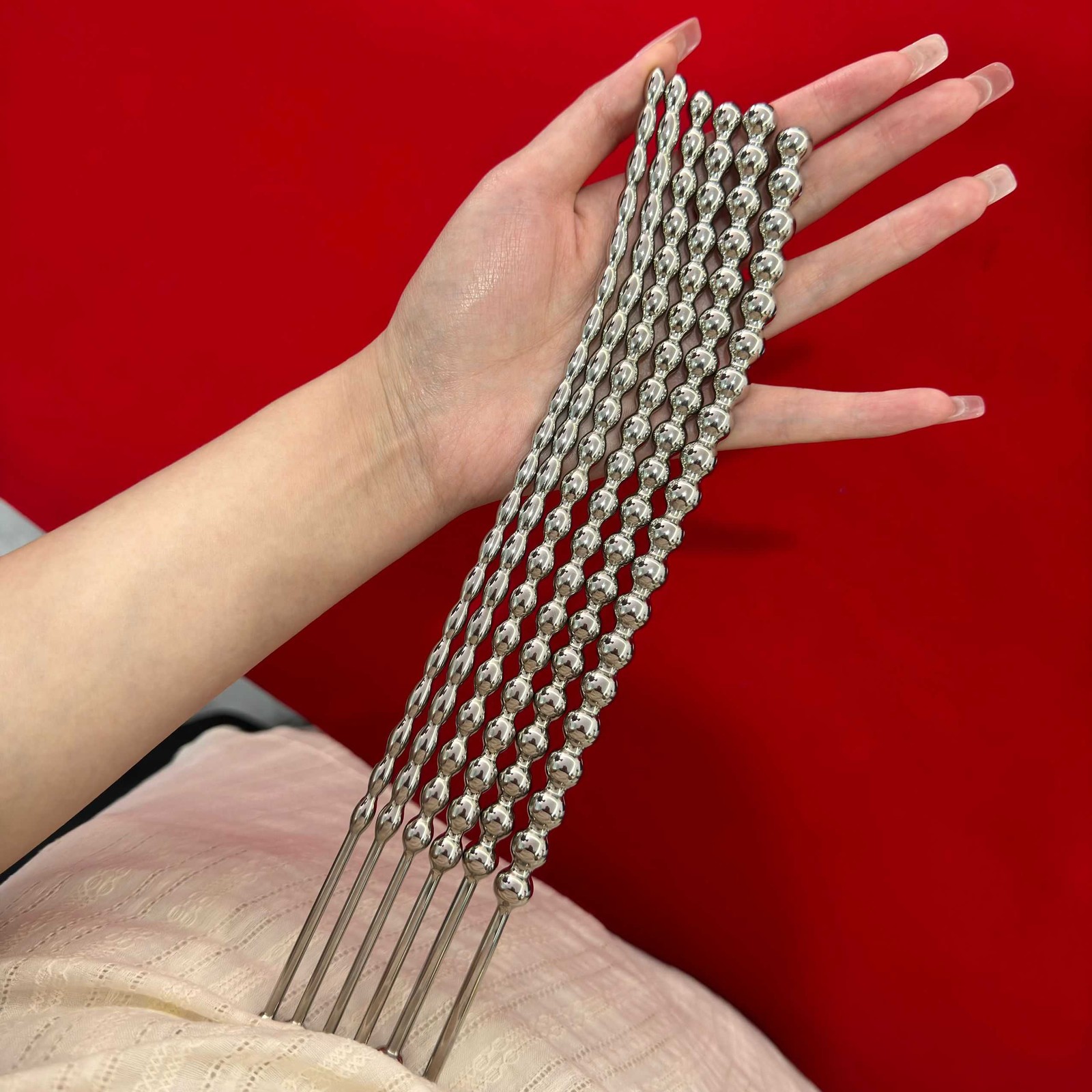 Male Stainless Steel Penis Plug Sounds Sounding Dilator Rod BDSM Toys for Men US