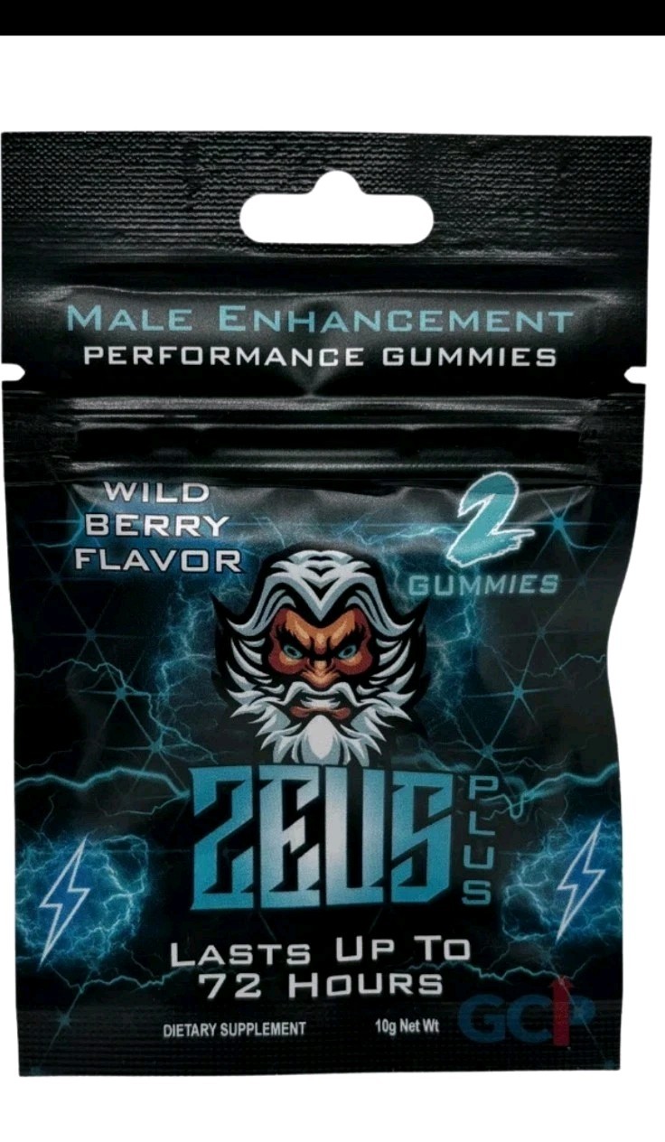 Zeus Plus Male Enhancement Gummies 1 Pack. (2 Servings) + $10 Bonus Perform Man!