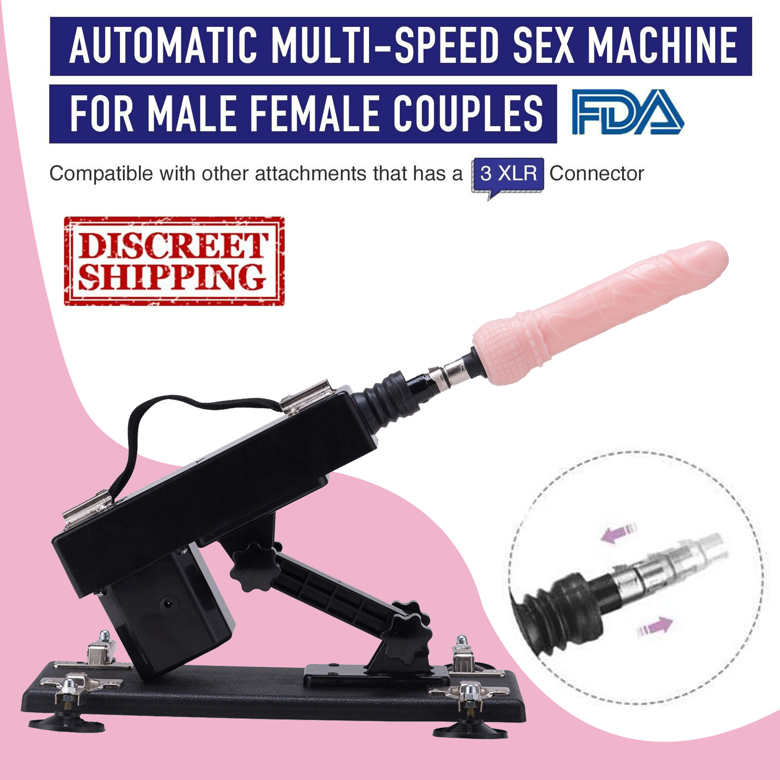 Automatic Sex Machine w/Dildo | G-spot Clit Vibrator Massage | Sex Toy for Women