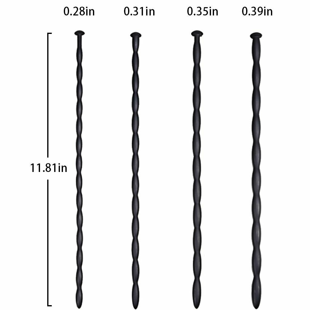 Silicone Penis Plug Sounding Urethral Sets Dilators Piercing Penis Stretch USA