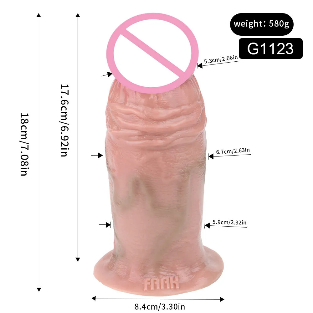 Thick Dick Sex Toys Big Skin Feeling Anal Plug Penis Silicone Dildos Adult Toy