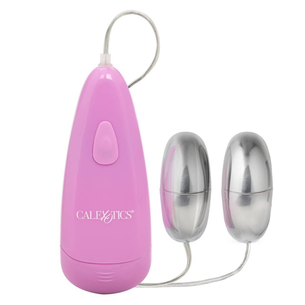 Cal Exotics Pocket Exotics Waterproof Silver Double Bullets Vibrator in Pink