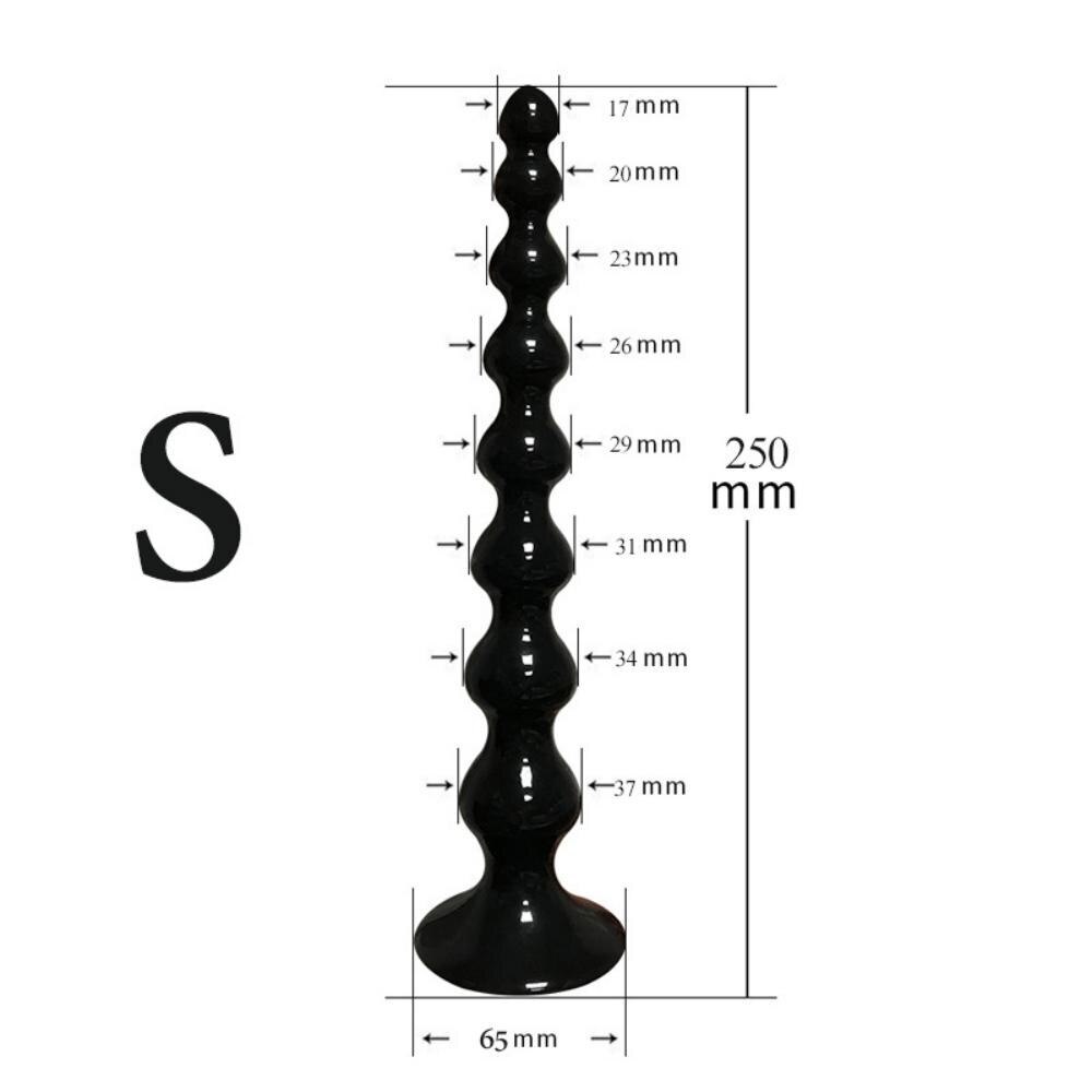 36cm Large Anal Beads Balls Soft Buttplug Adult Dilatador Massager Dildo Sex Toy