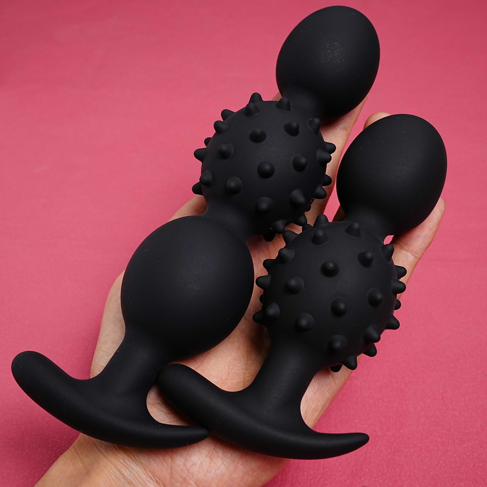 Bondage Anal Butt Plug Insertion Centrifugal Metal Ball Stimulator Prostate Toys