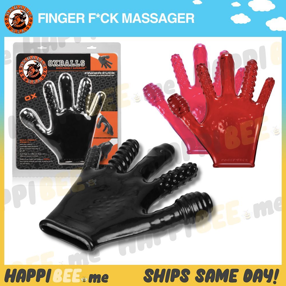 Oxballs Finger F*CK Glove🍯Couples Anal Prostate + G Spot Clit Fisting Hand Job