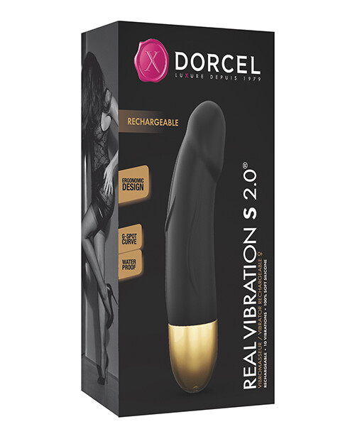 Dorcel Real Vibration S 6″ Rechargeable Vibrator 2.0 Gold