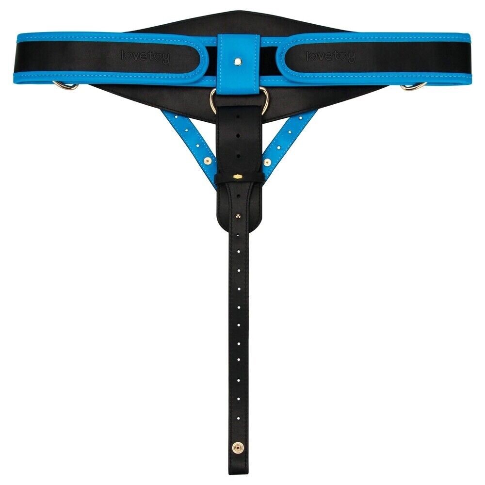 10 inch Silicone Hollow Strap On Set with Rod & PU Leather Harness ED for Men
