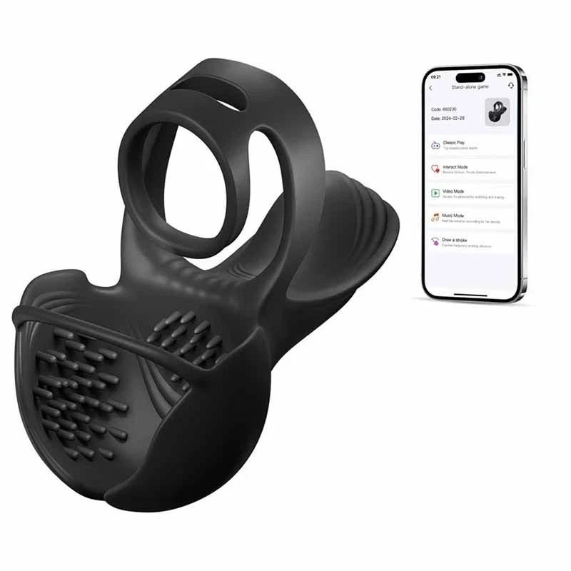Electric Cockring Locking Multifunctional Stimulator-Vibrator Lubricants Couples