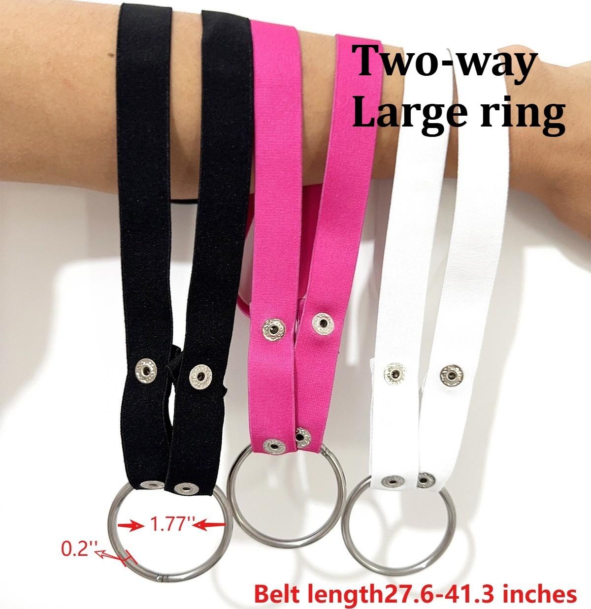 Plastic Chastity Cage Lockable 3-Rings+Elastic Chastity Belt Antioff Set Bondage