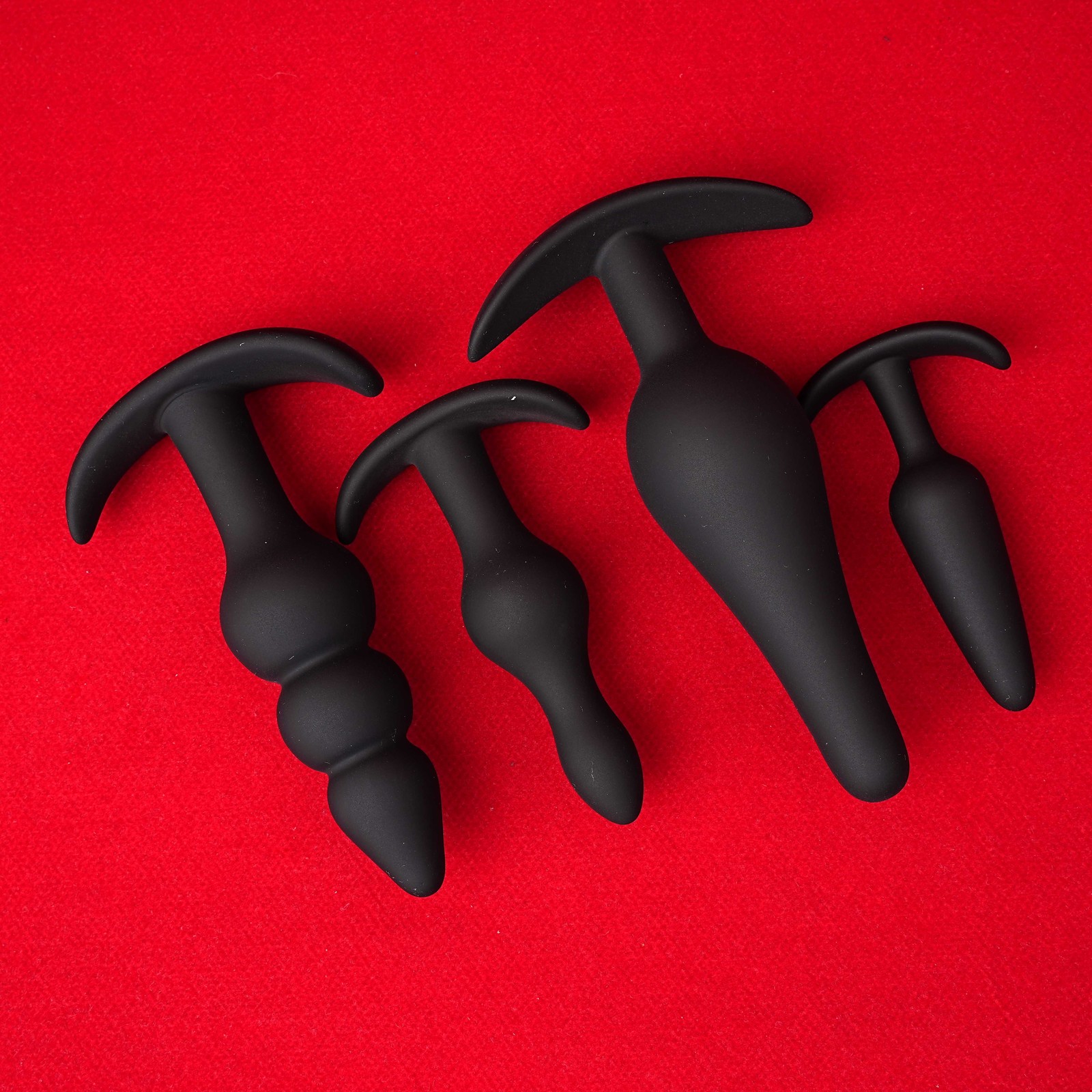 4PCS Silicone Anal Training Starter Kits Beginner Anal Trainer Butt Plug Set USA