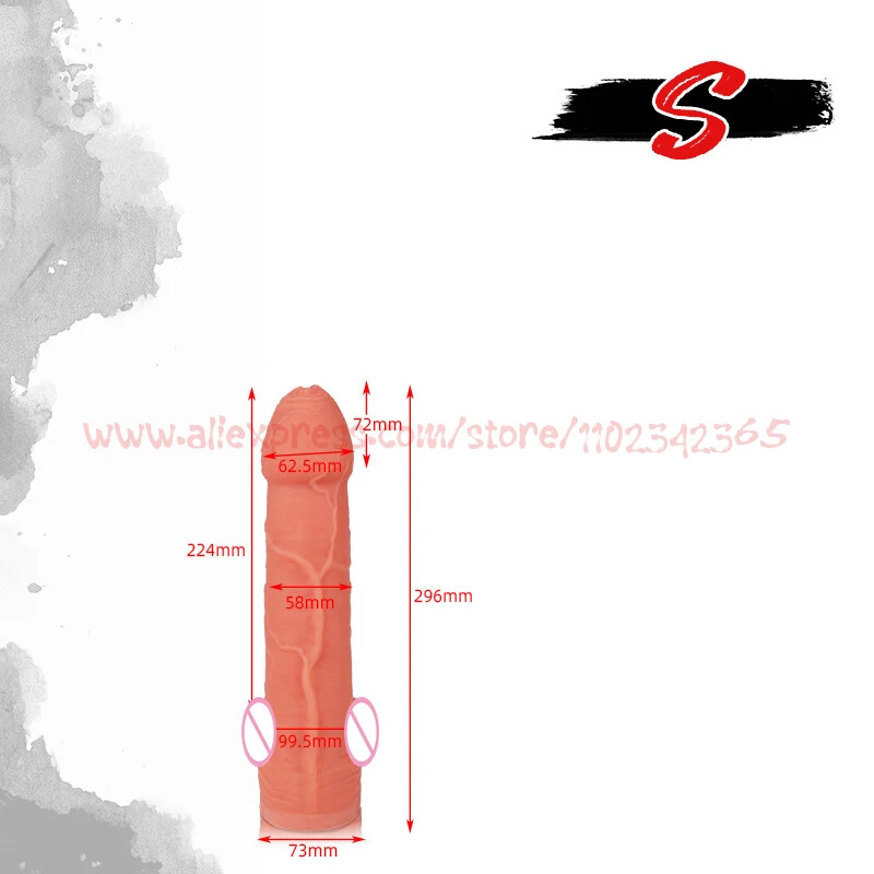 5kg Huge Dildo Black Through Red Large Simulation Dildo Sex Toys Realistic Dildo