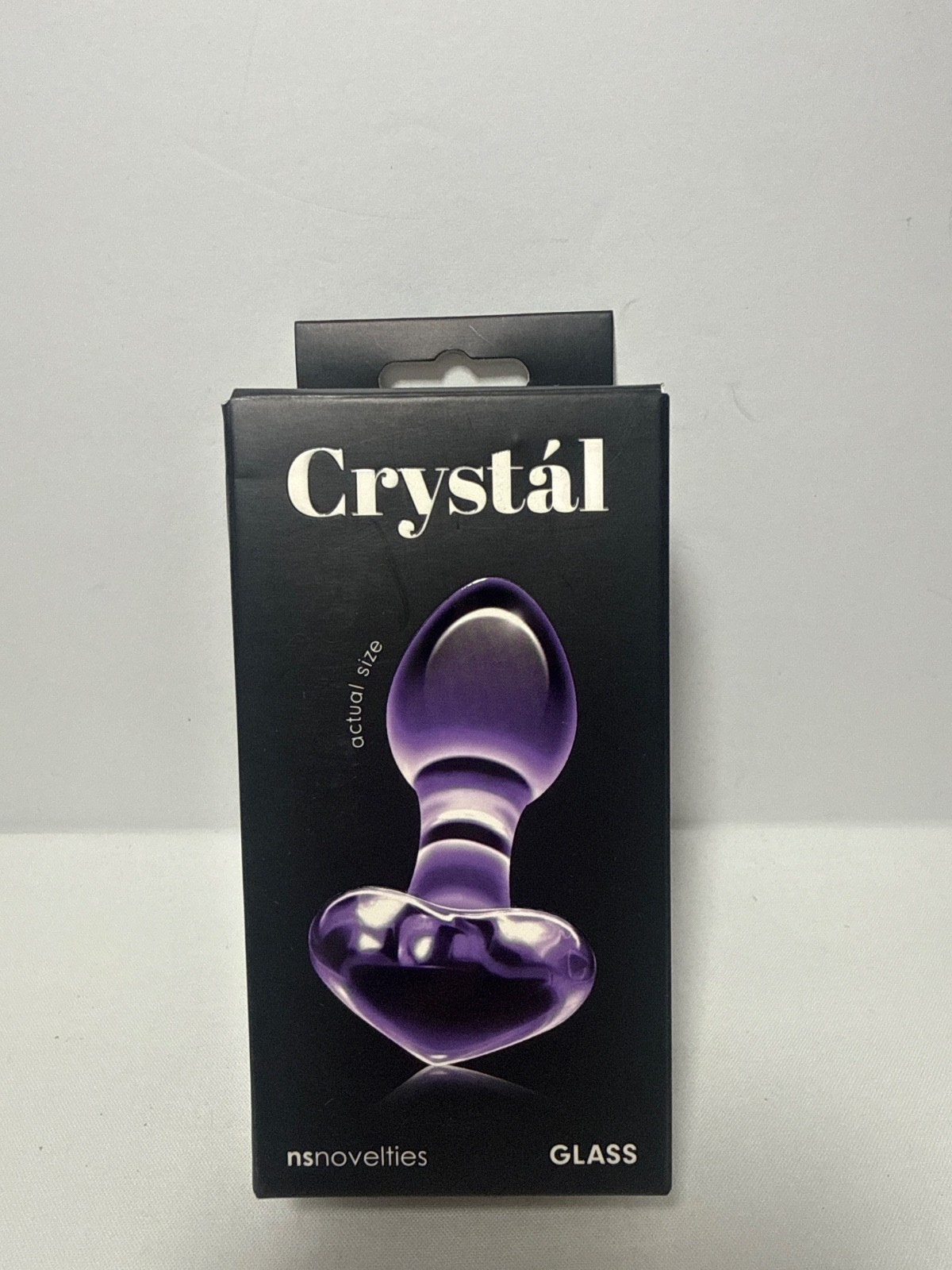 Ns Novelties Crystal Butt Plug Purple