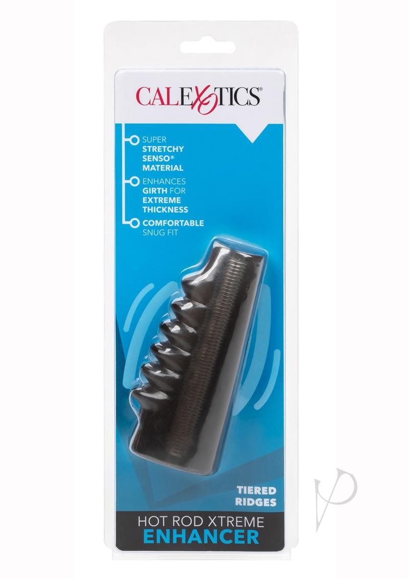 Hot Rod Xtreme Enhancer Penis Sleeve with Tiered Ridges – Smoke