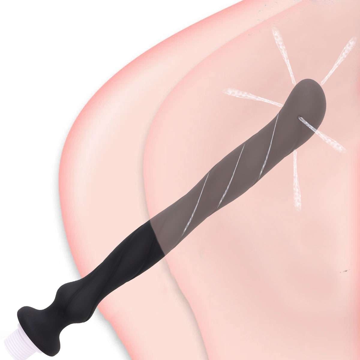 Hollow Cleaning Anal Shower Enema Douche Nozzle Wash Anus Vaginal Colon Cleaner