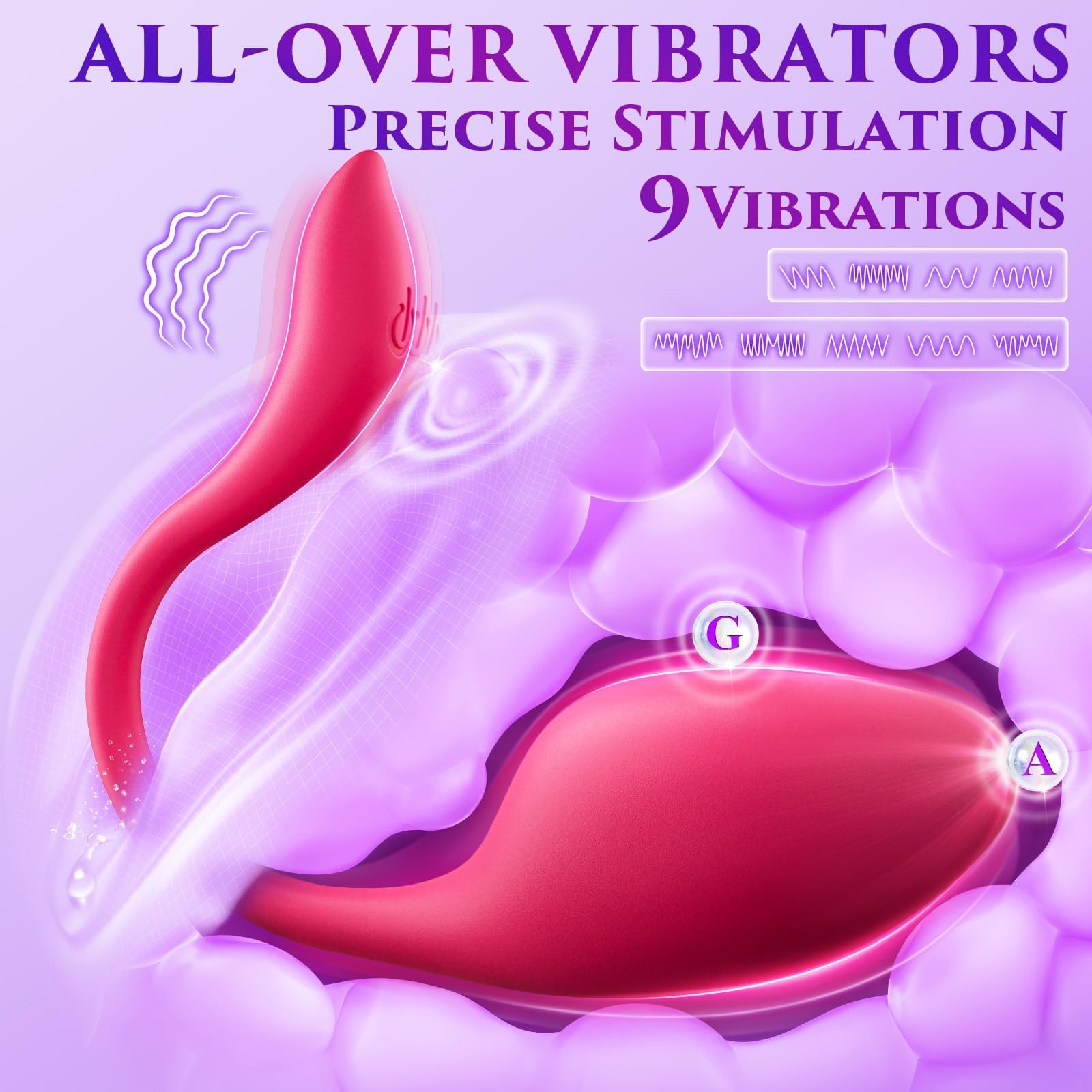 Sex Toys Vibrator for Women Men Vibrators Wearable Panty Dildo with 9 Vibrat…