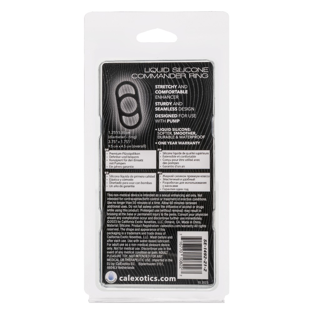 Alpha Liquid Silicone Commander Ring – Black