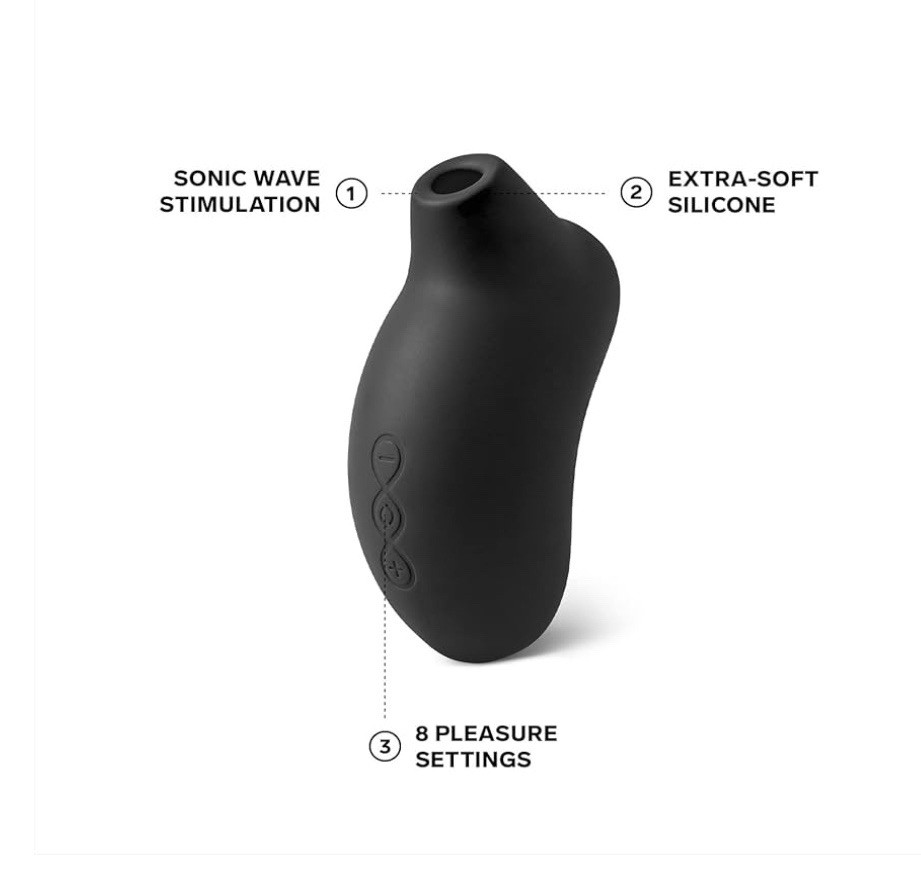 LELO SONA Sonic Massager Sex Toy For Women, Vibrator Waterproof Clit Sucker