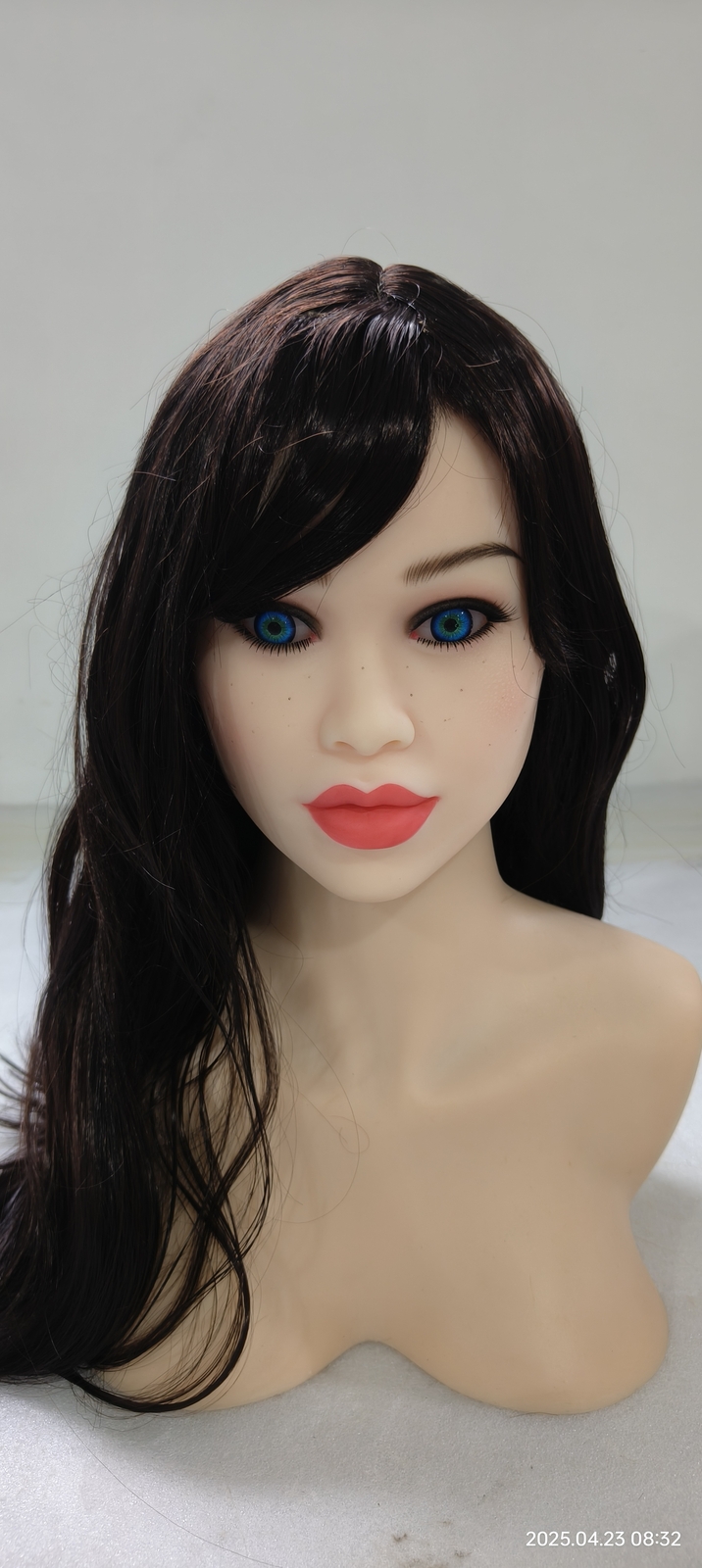 Realistic TPE Sex Doll Head Thick Lips Lifelike Masturbator Adult Toy for Men