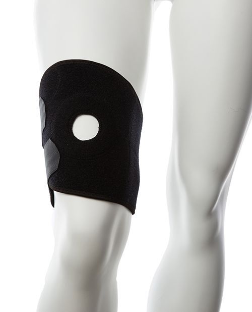 Gender Fluid Adjustable Polyester Thigh Rider strap-on Harness – L-XXL Black