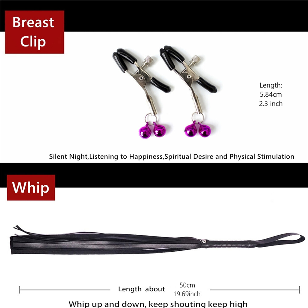 Sex Bondage Restraints BDSM Strap Kit with Sex Toys for Women Men Couple 7/10pcs