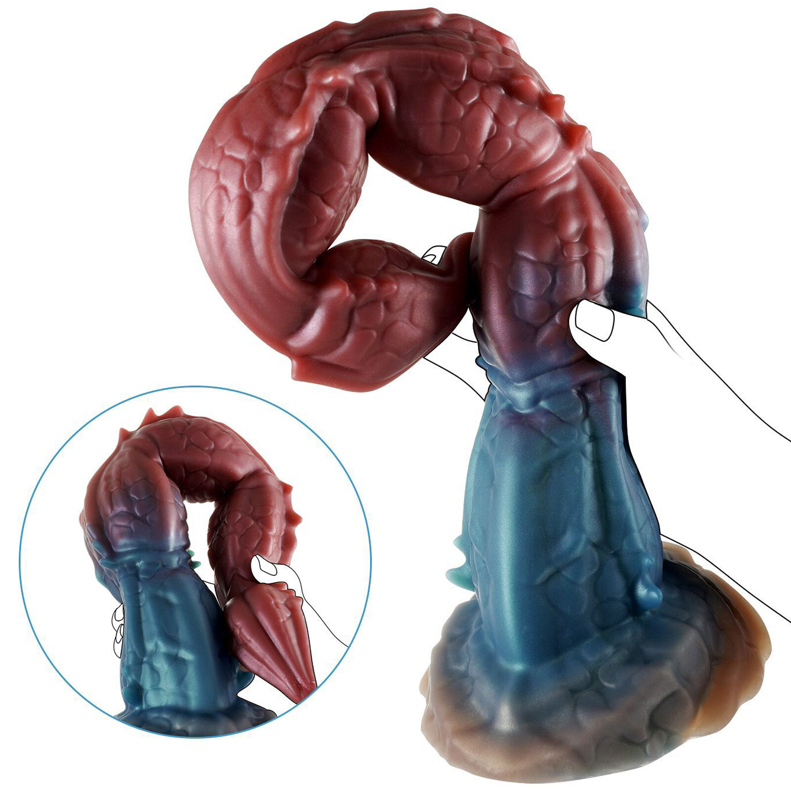 New Silicone Ultra Long Scorpion Tail Dildo Butt Plug Anal Vagina Sex Toys Women