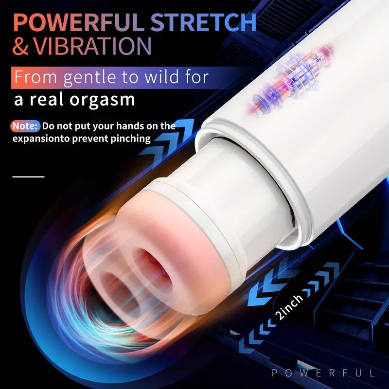 Male Masturbaters Automatic HandsFree Rotating Cup Thrusting Stroker Men Sex Toy