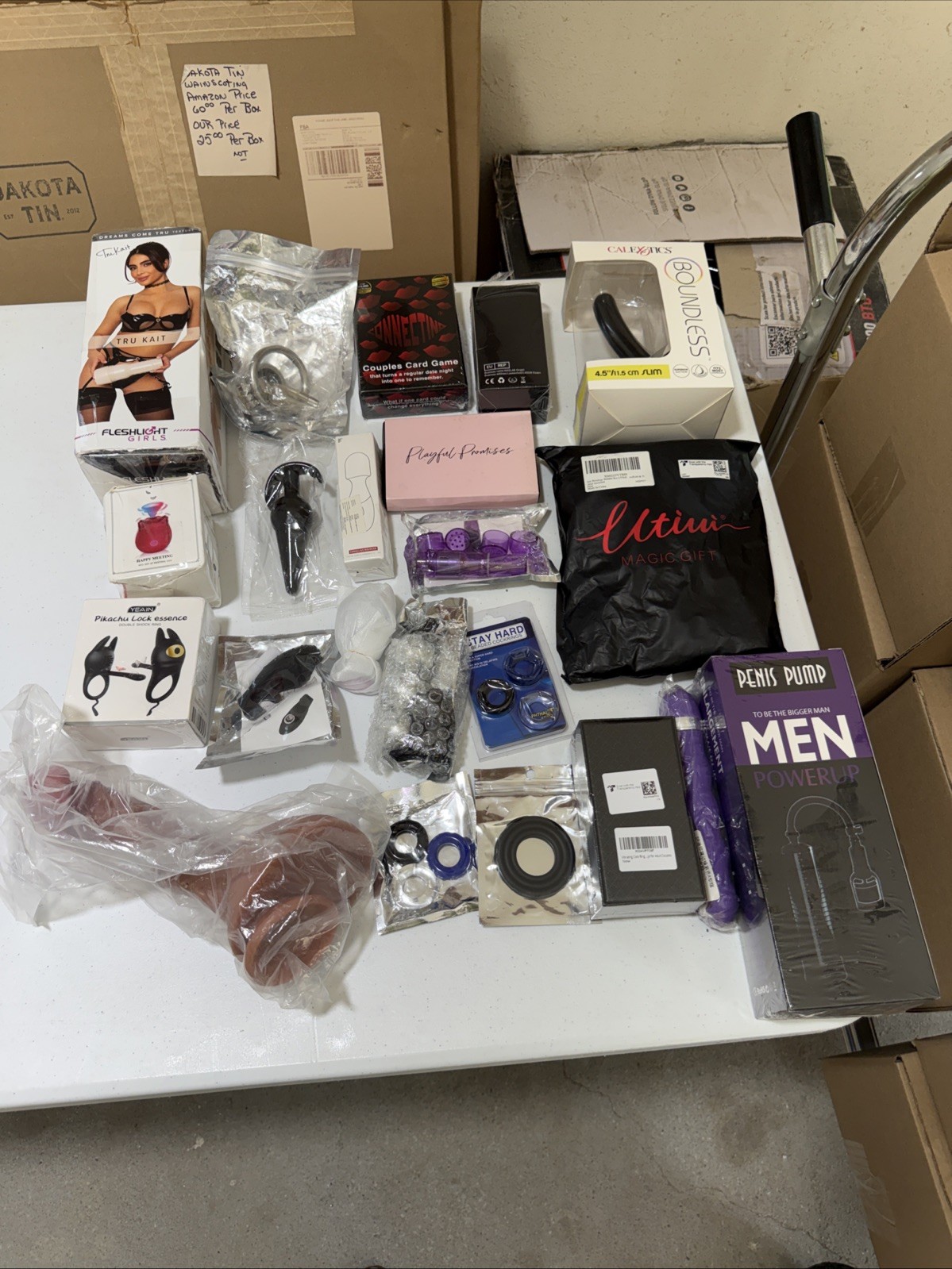 NEW: Mixed surprise lot of Adult Sex Toys, LOT OF 222 Mixed Brands-As Is
