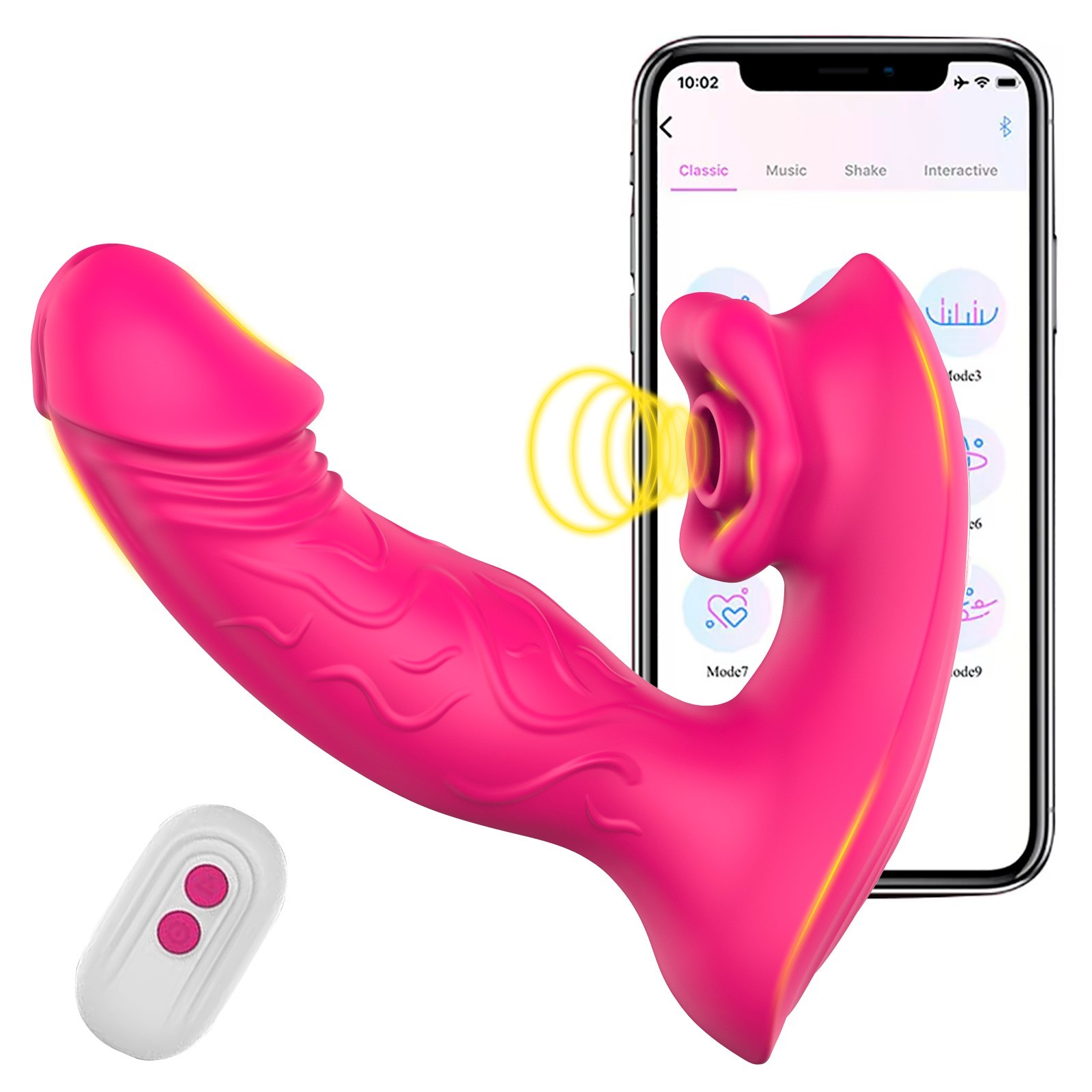 Wearable Dual Stimulation Vibrator with G-Spot and Clitoral Stimulator, Recharge