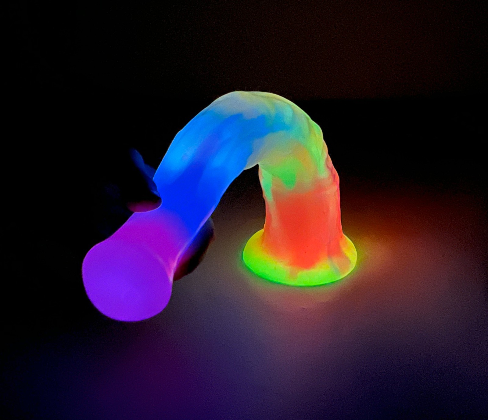 11″ Extra Long Glow In Dark Fantasy Dildo Waterproof Flexible Silicone Penis Toy