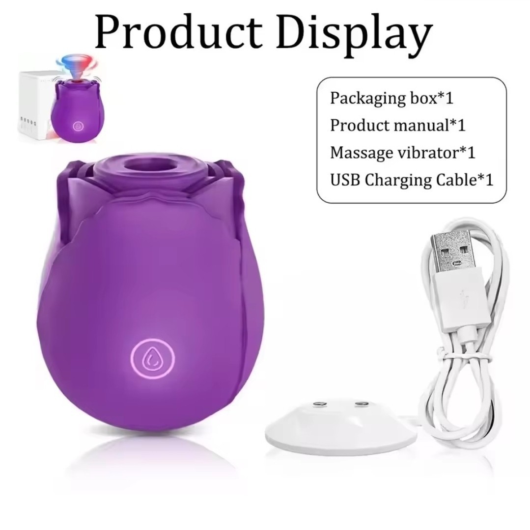 Rose Sucking Vibrators Clit Sucking Women G-Spot Massagers Sex Toys for Women