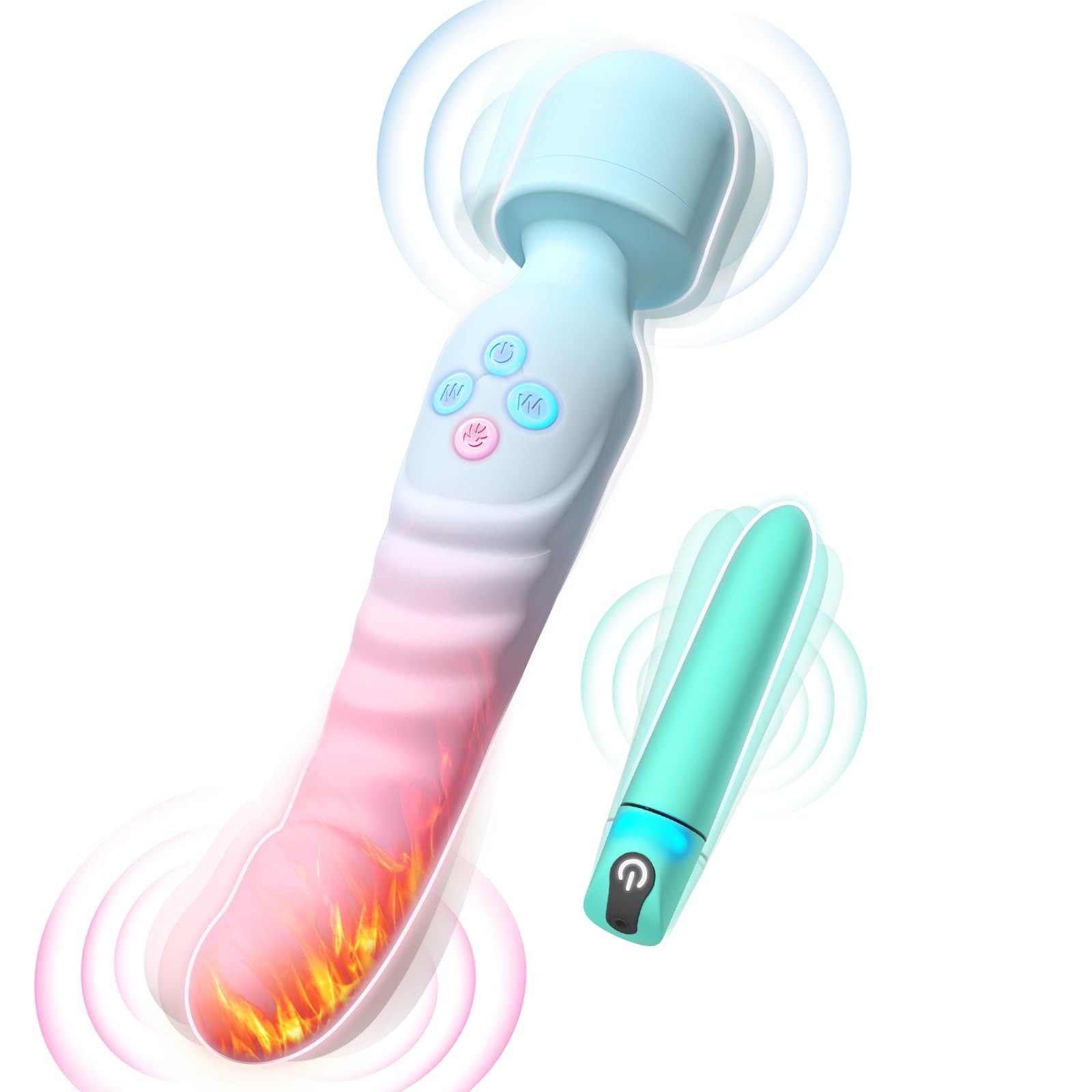 G Spot Vibrator Wand & Bullet Vibrator Set Vibrators Sex Toys for Women, Cli…