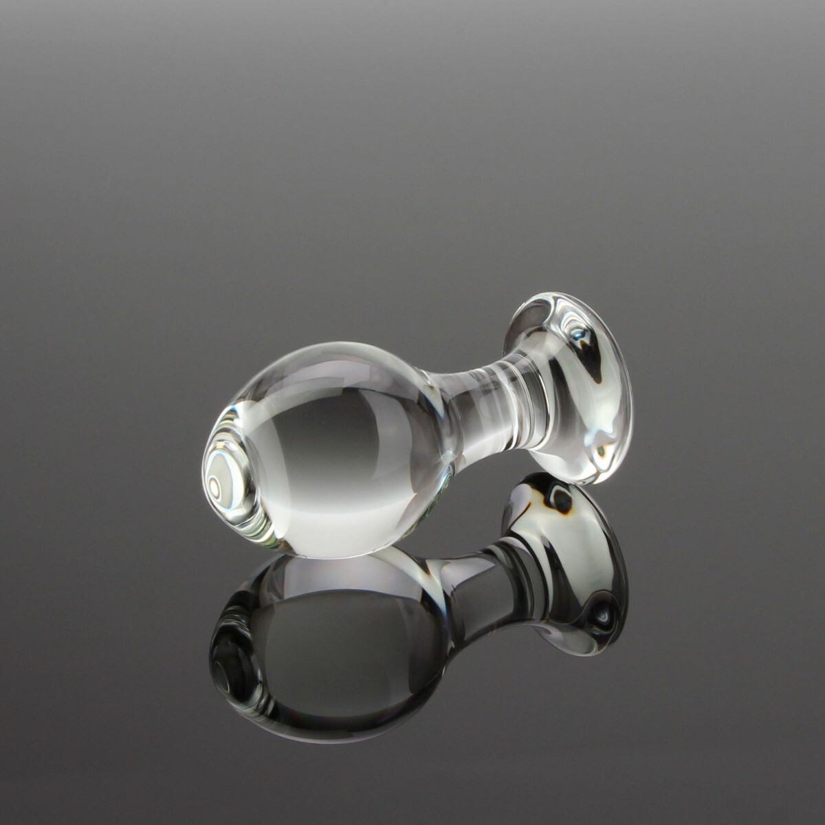 3.5″ Clear Glass Anal Butt Plug Dildo Anal Play Sex Toys for Men Women Couples