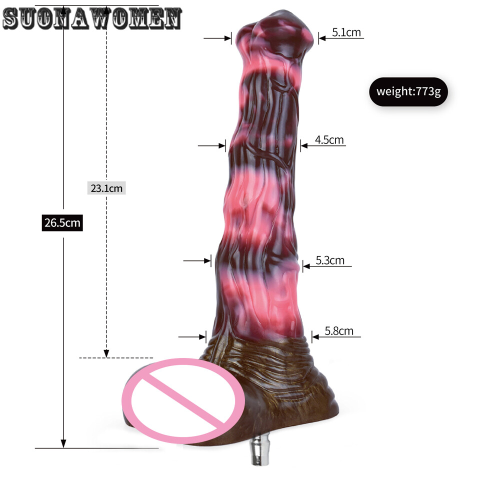 Vac-U-Lock Silicone Dildo for Sex Machine Anal Plug Penis Masturbation Machine