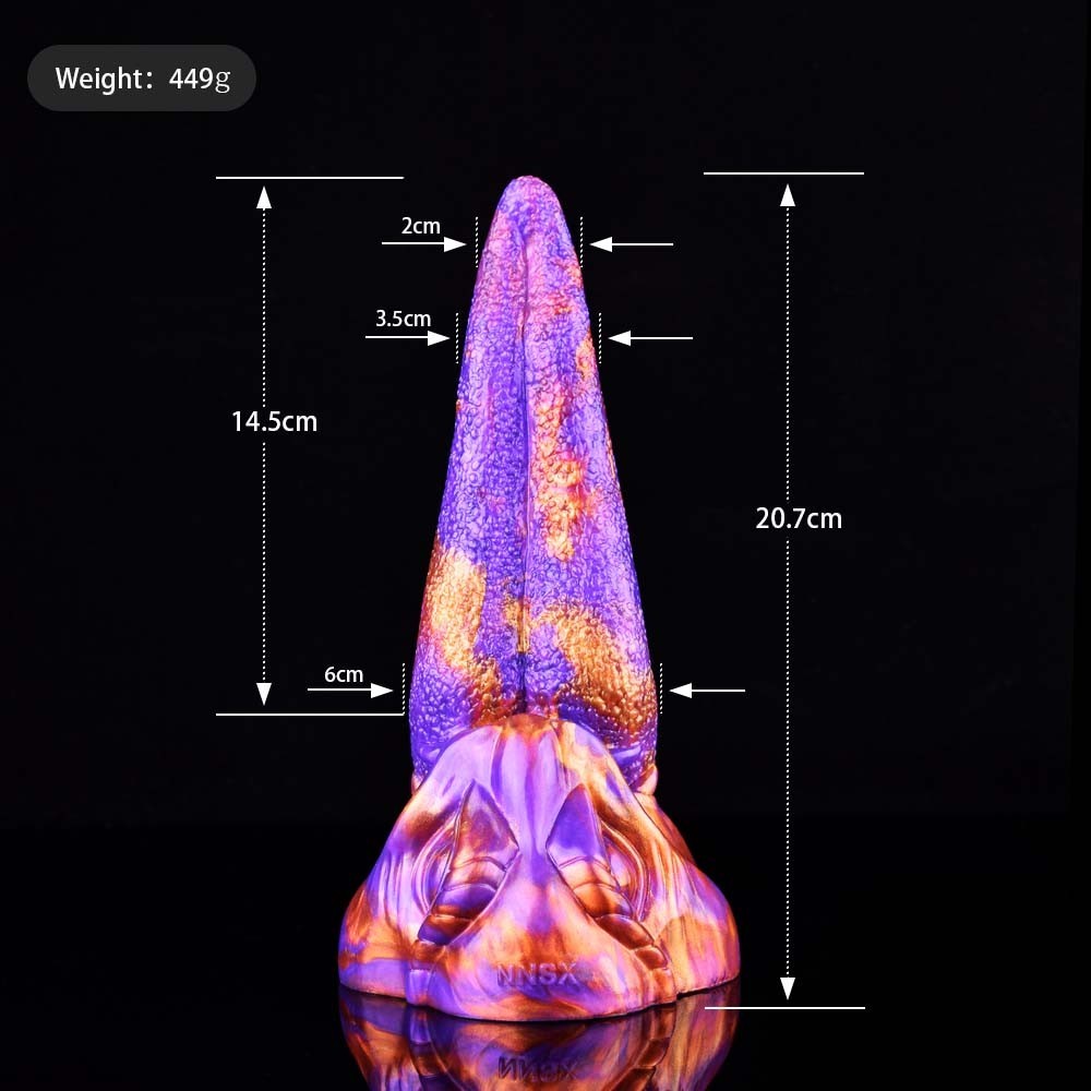 Fantasy Alien Dildo Magic Pupil Silicone Dragon Tongue Granule Innovative Penis