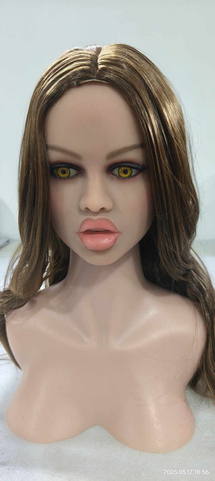 Realistic TPE Sex Doll Head Thick Lips Oral Sex Masturbator Adult Toys for Men