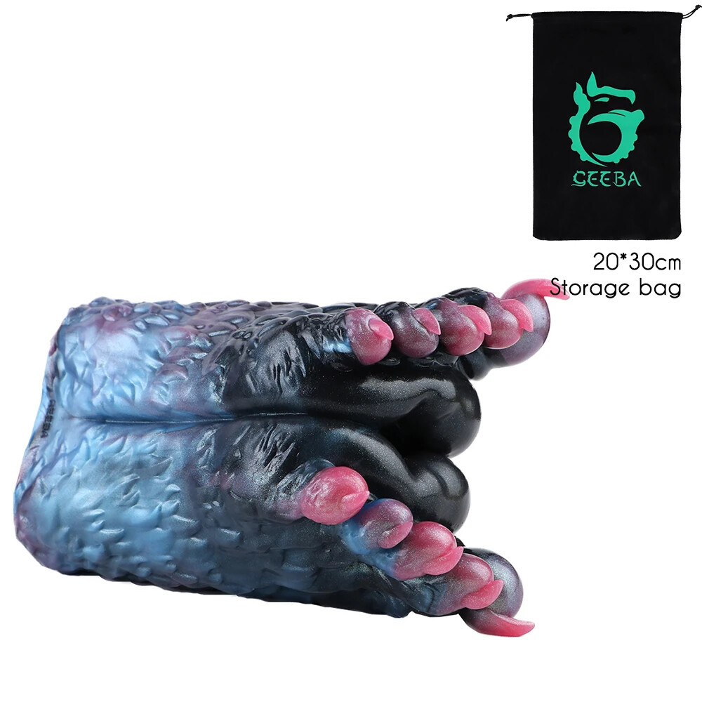 Monster Beast One Channel Silicone Penis Stroker Unique Textured Adult Sex Toys