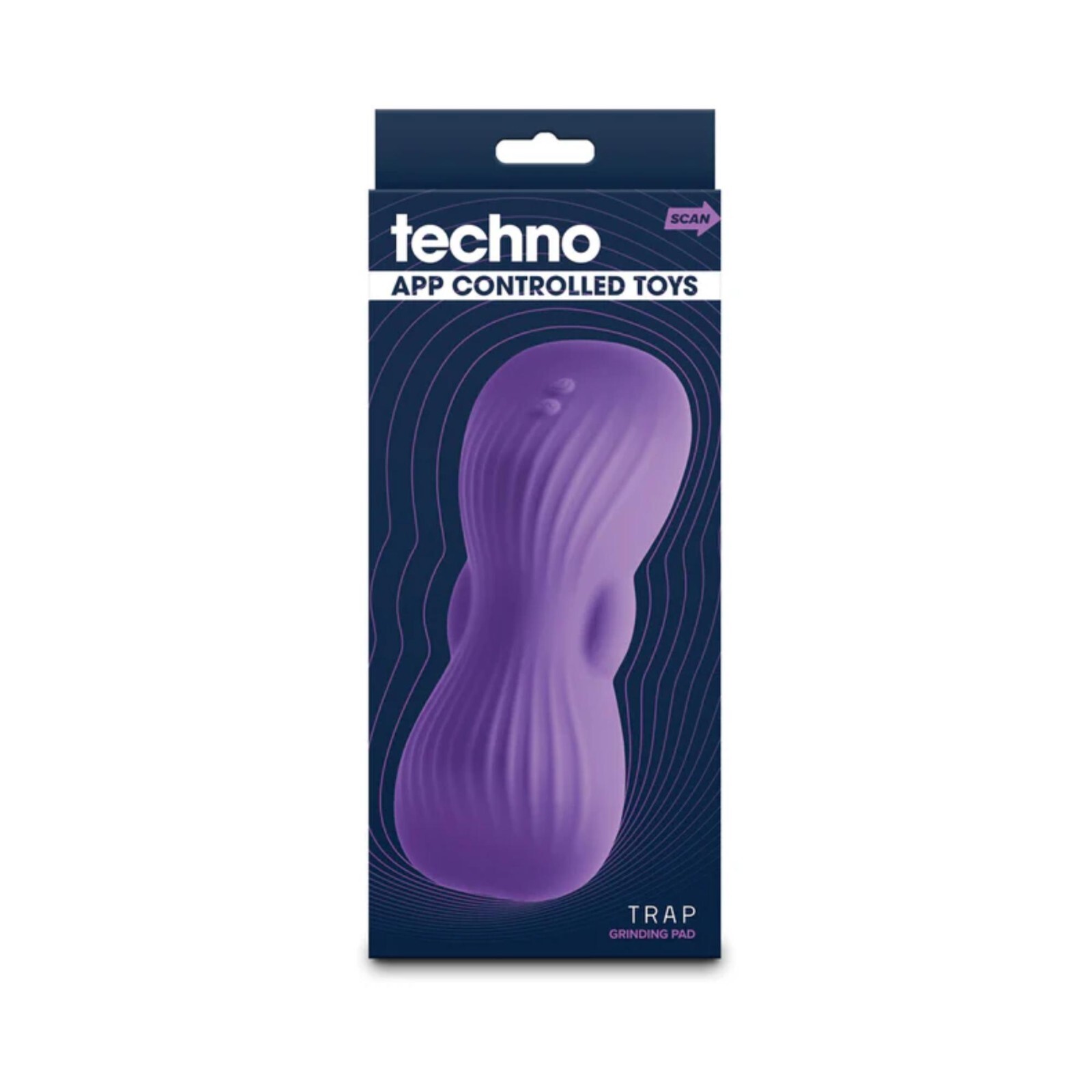 NS Novelties Techno Trap Grinding Pad Purple – Vibrating Clitoral Masturbator