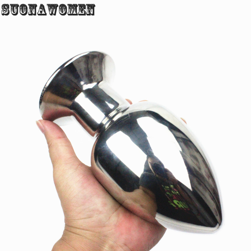 Anal Plug 16 Size Stainless Steel Soild Trainer Butt Stopper Simulation Sex Toy