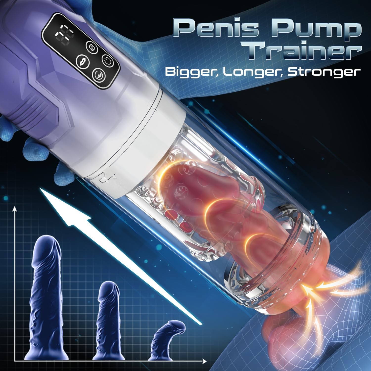 Automatic Male Masturbator with free matching of multiple modes7 Licking Vibr…