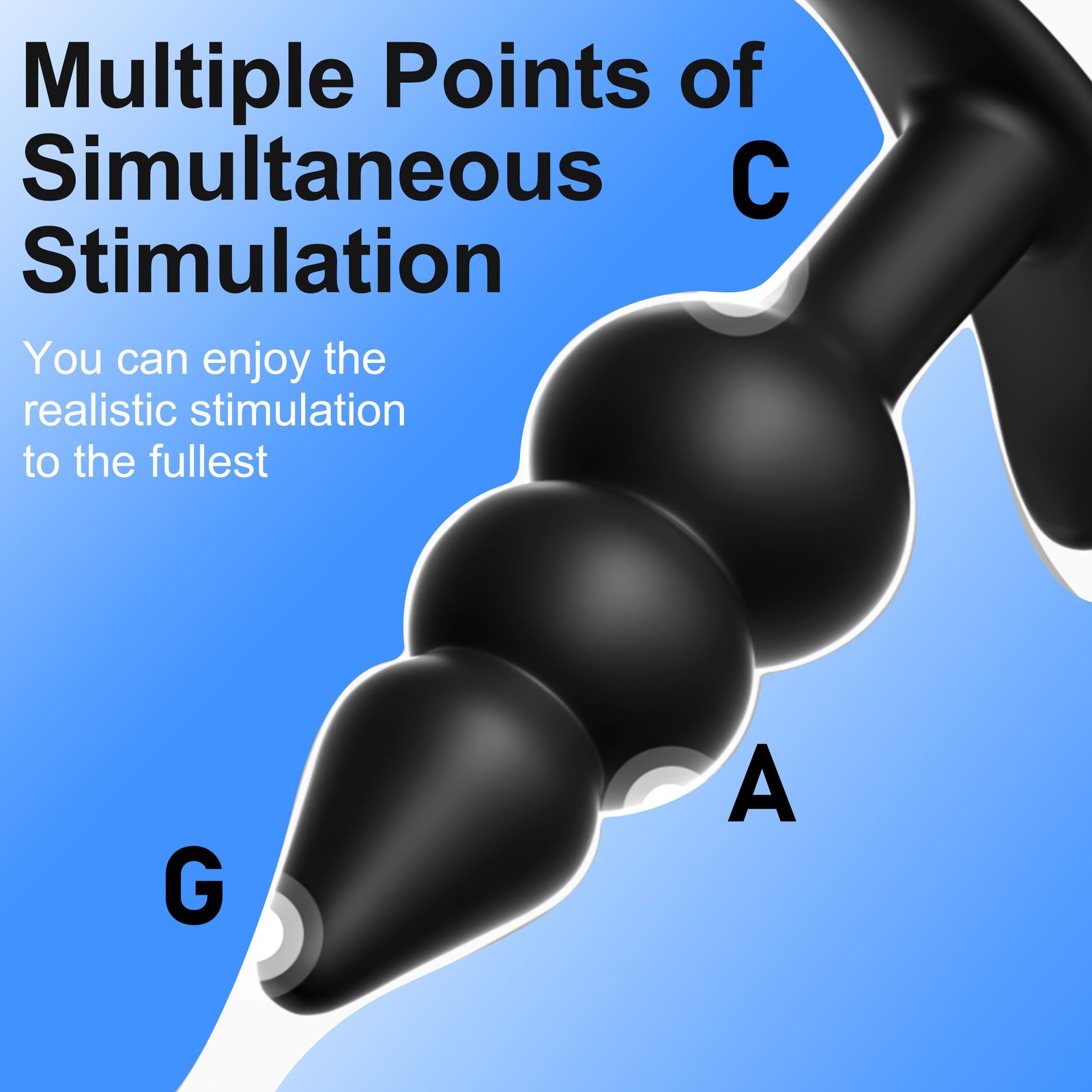 4PCS Silicone Anal Plug Kit Beads Butt Trainer Prostate Massager for Beginner