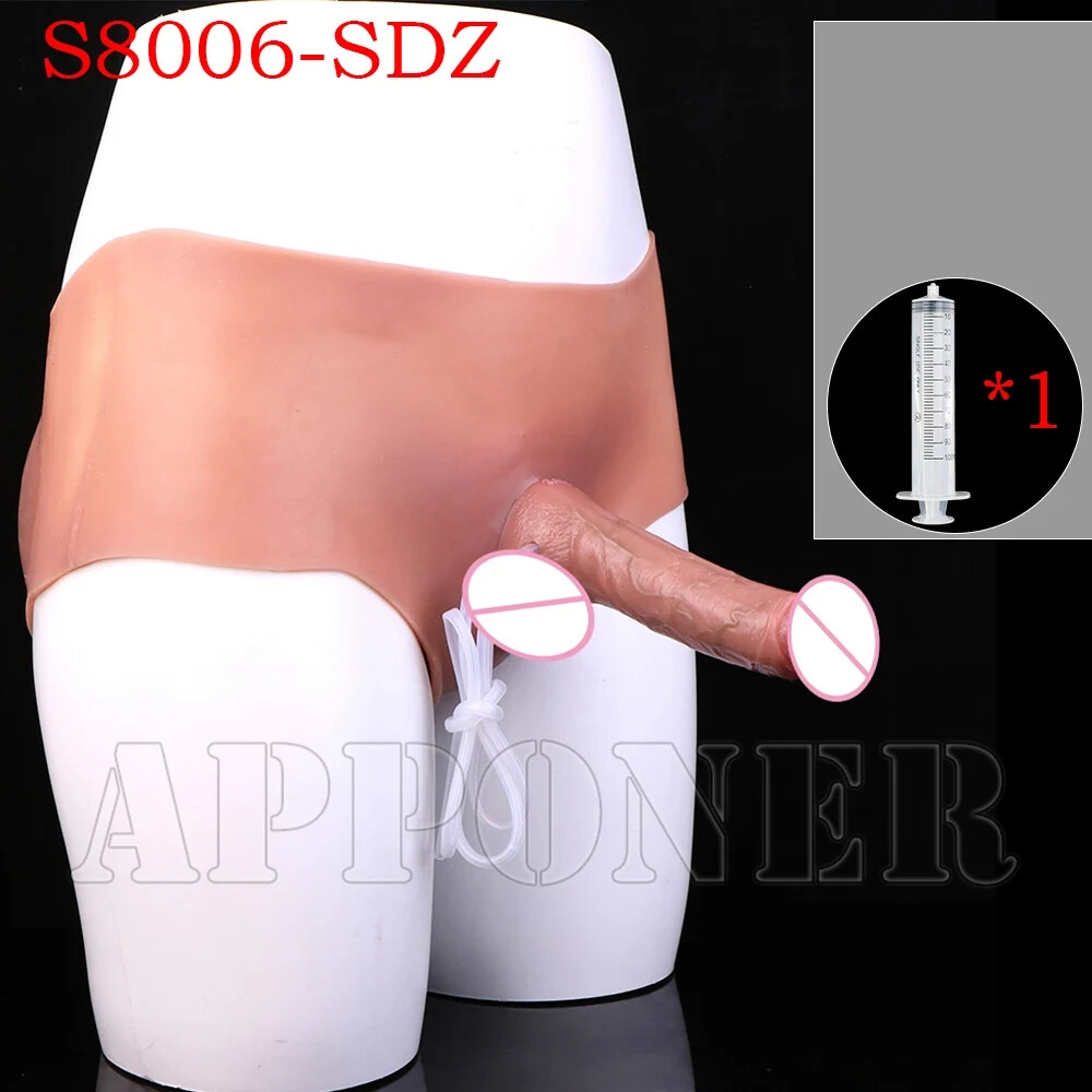 5 Styles Squirting Dildo Pants Silicone Strapon Solid Dildo Anal Plug Adult Toys