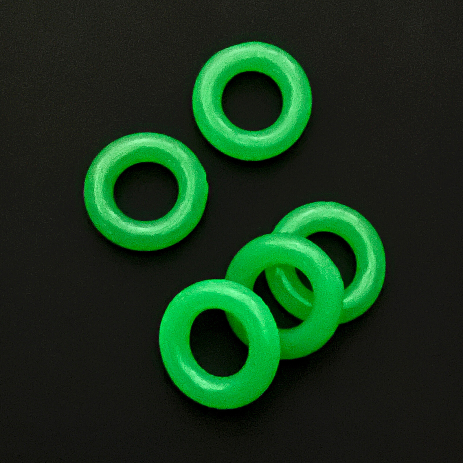 Enhancer Ring String Underwear Thong Fluorescent green Silicone