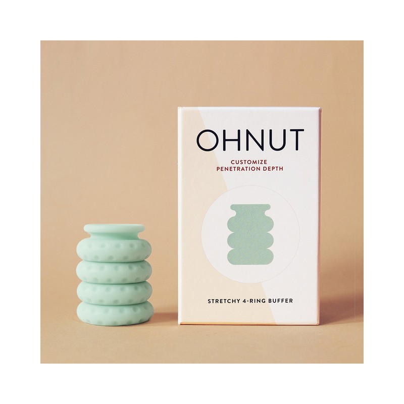 Ohnut Depth-Limiting Rings 4-Pack Jade Cock Ring