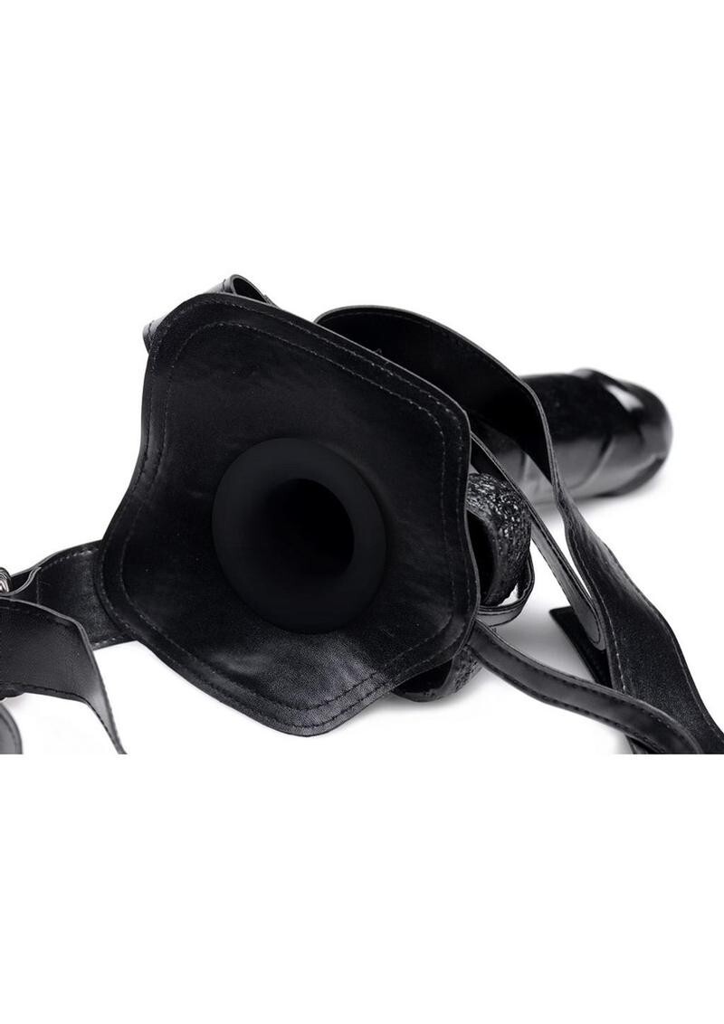 Hollow-Strap-On-Harness-9-Inch-Dildo-Dong-Big-Enormous-Shaft-Endless-Penetration