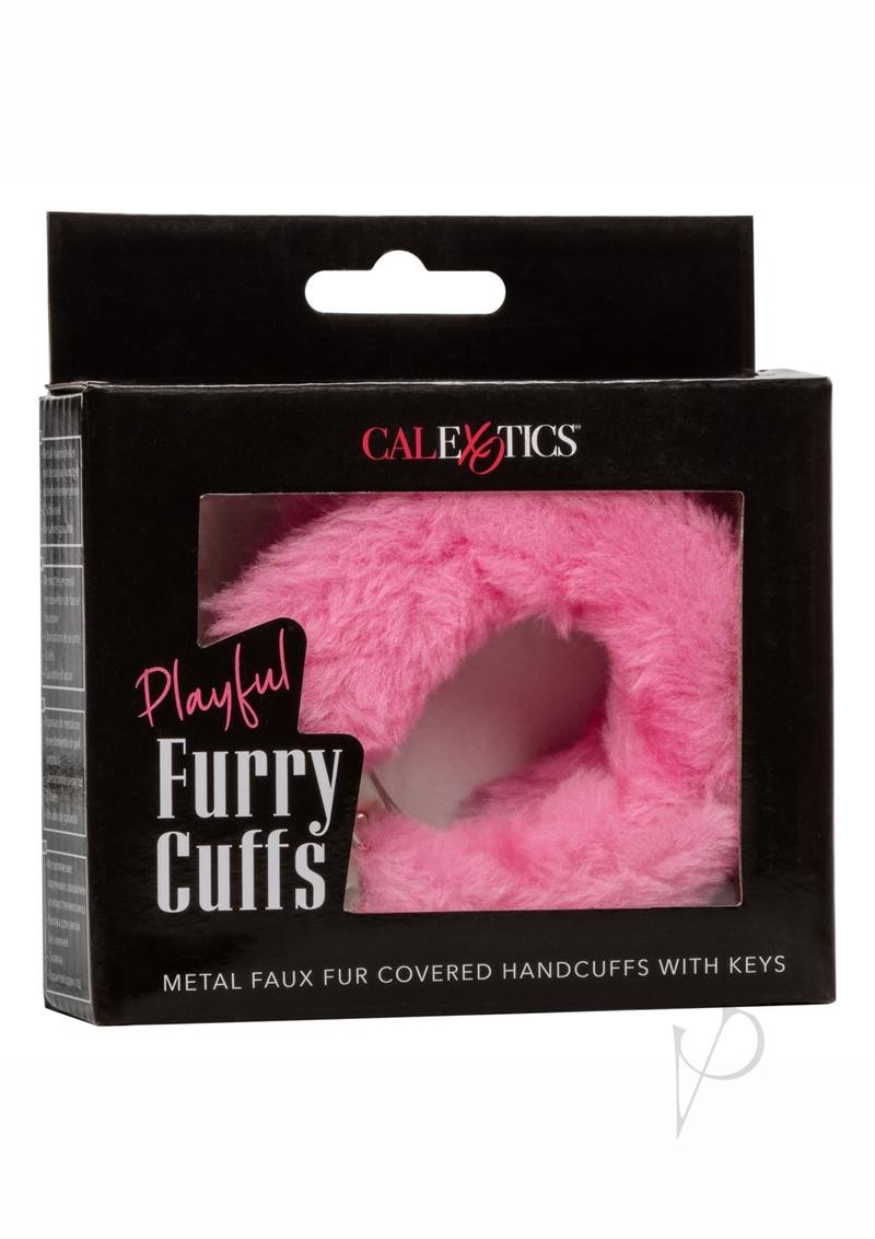 Playful Furry Cuffs – Pink